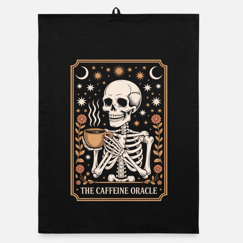 The Caffeine Oracle Kaffee Orakel Tarot Organic Geschirrtuch