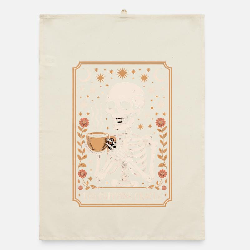 The Caffeine Oracle Coffee Oracle Tarot Organic dish towel