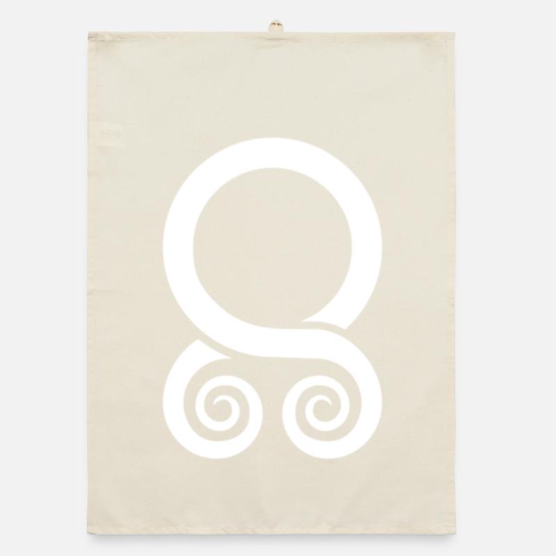 White Trollkors Organic dish towel