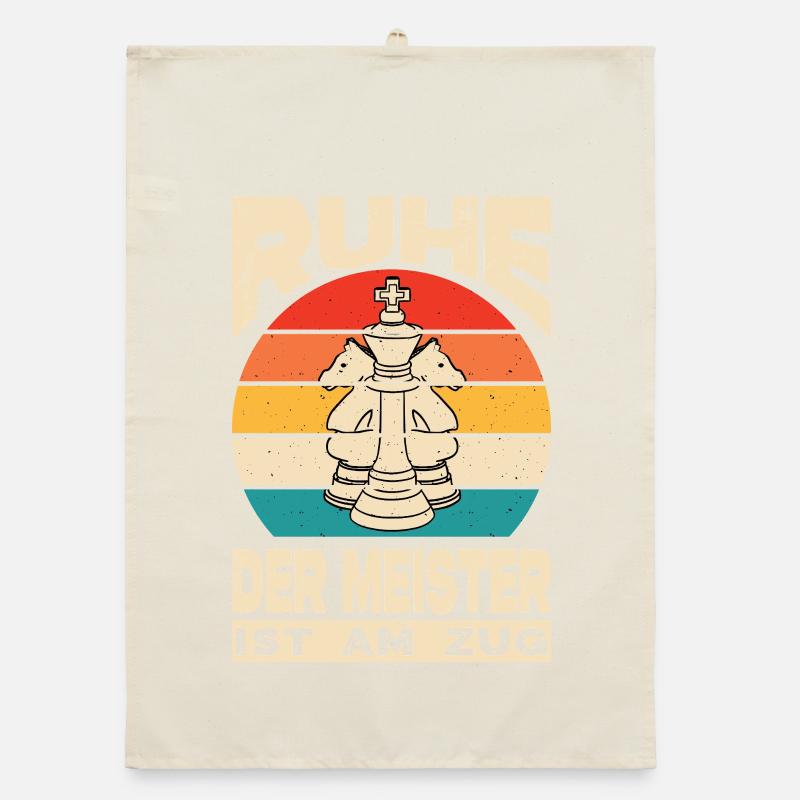 Cadeaux pour joueurs d’échecs Accessoires d’échecs Échiquier Échiquier Torchon bio