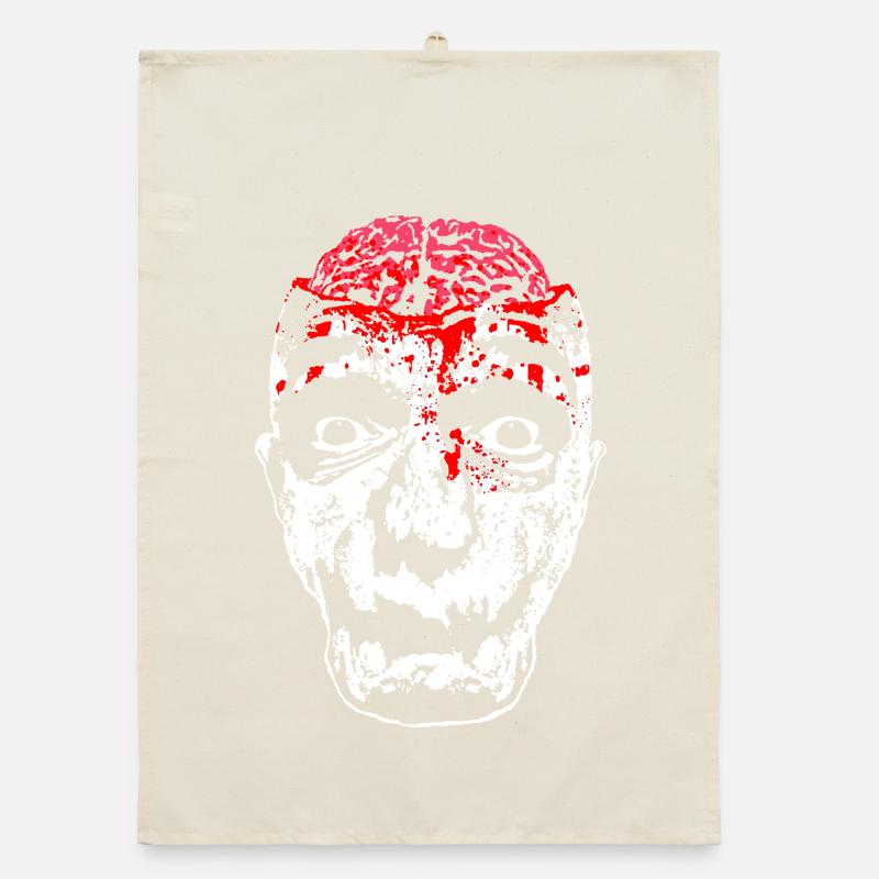 Blutiges Zombie-Gesicht Organic Geschirrtuch