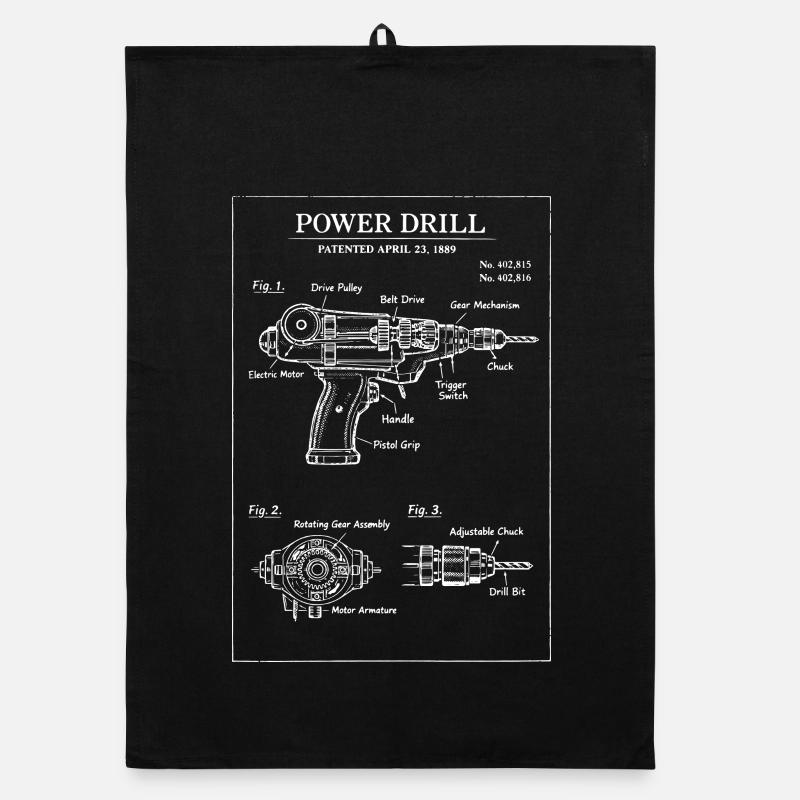 Plan de brevet pour perceuse mécanique Torchon bio