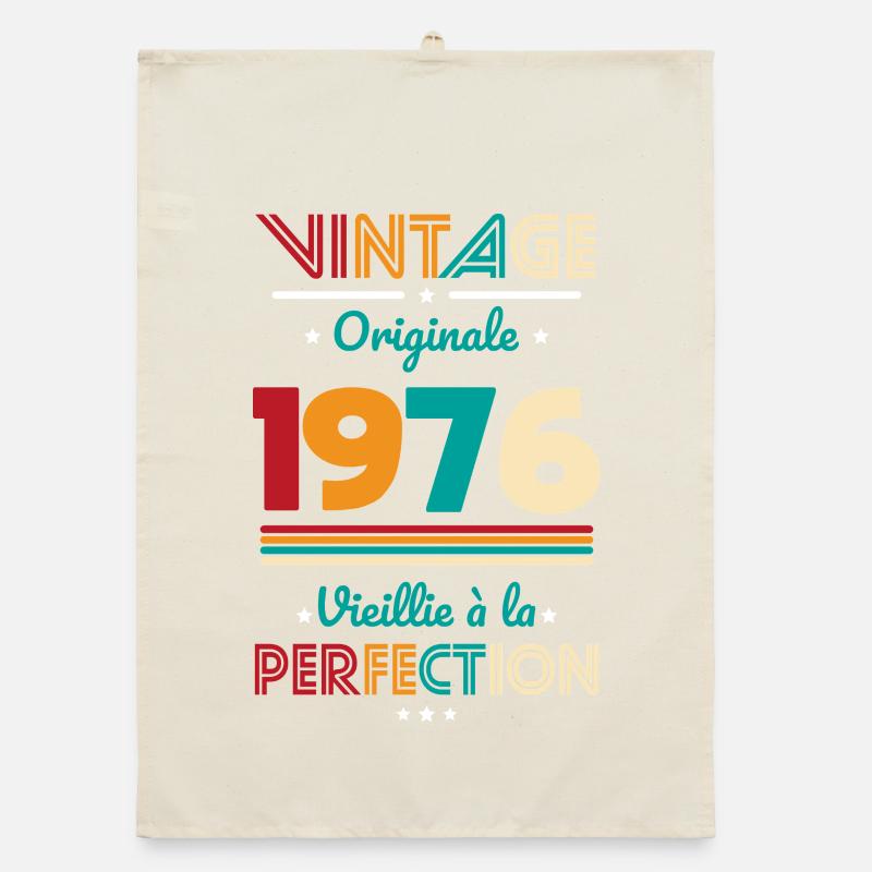 1976 – Vintage – Perfekt gereift Organic Geschirrtuch