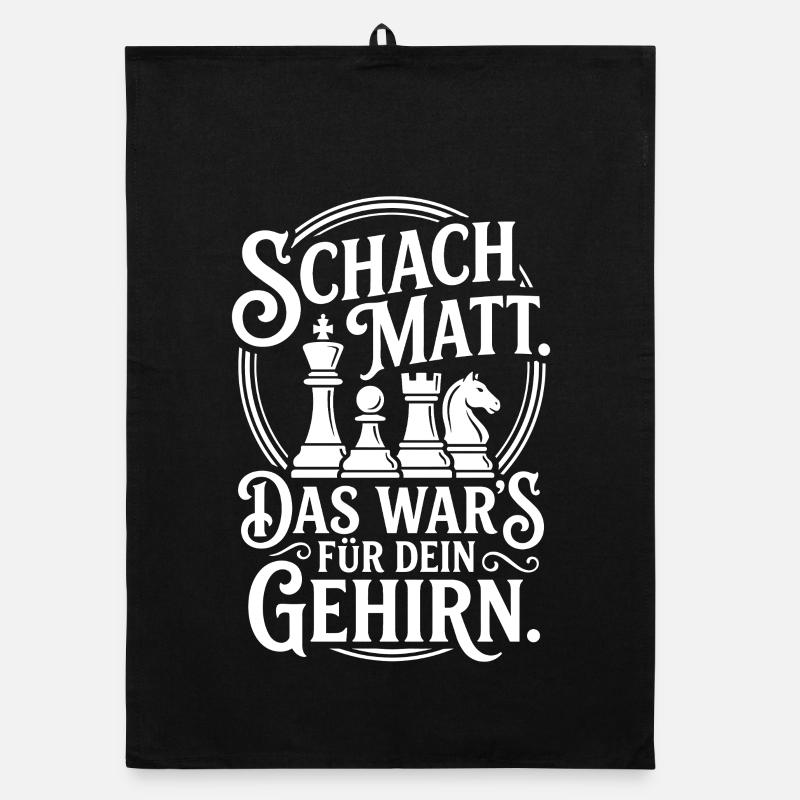 Schachmatt – Dein Gehirn Kapituliert Organic Geschirrtuch