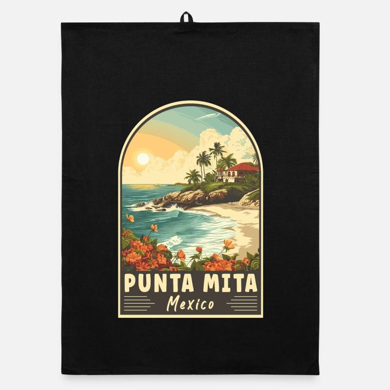Punta Mita Mexiko Tropisches Paradies Reisekunst Organic Geschirrtuch