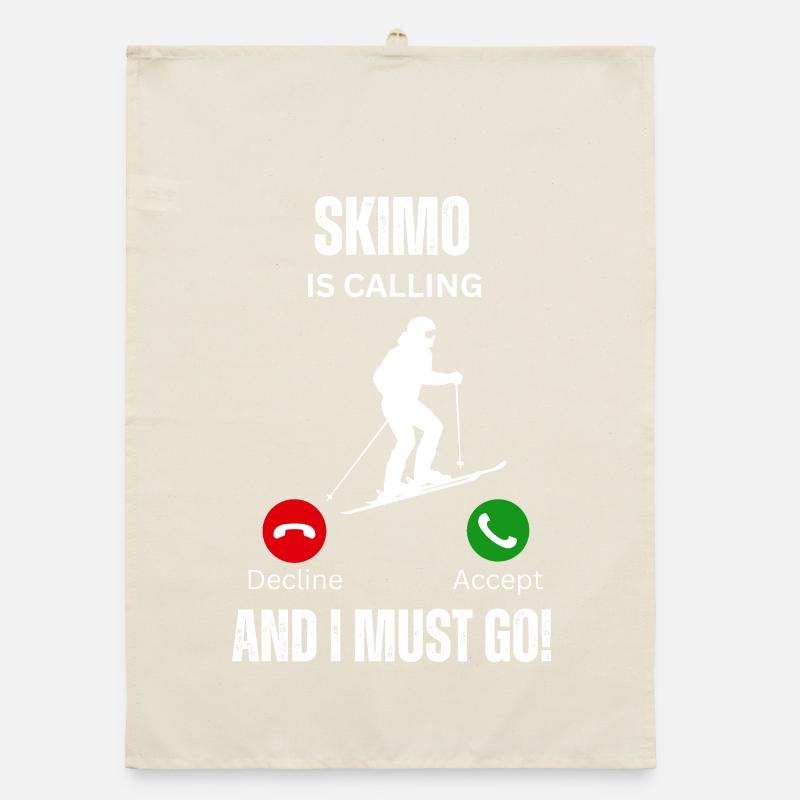 Skimo Is Calling Organic dish towel