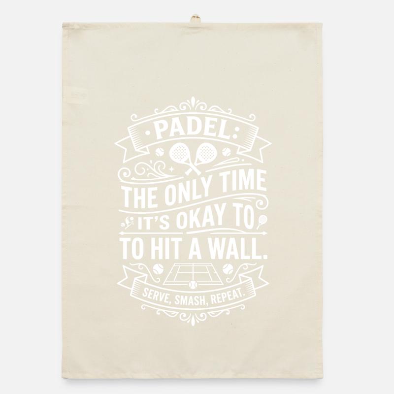 Padel Wall Hit – Time to Hit the Wall Organic dish towel