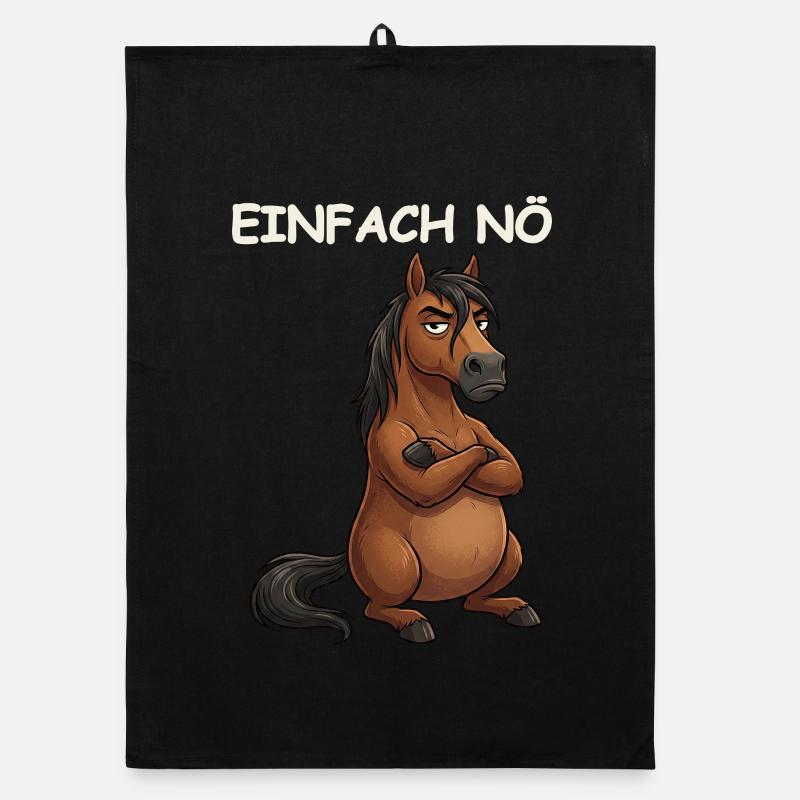 Diction drôle de cheval Torchon bio
