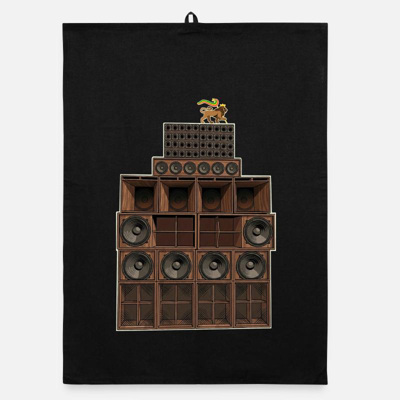 Reggae Soundsystem Organic Geschirrtuch