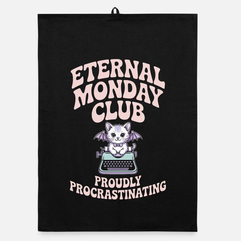 Le Club du Lundi Éternel procrastine Torchon bio