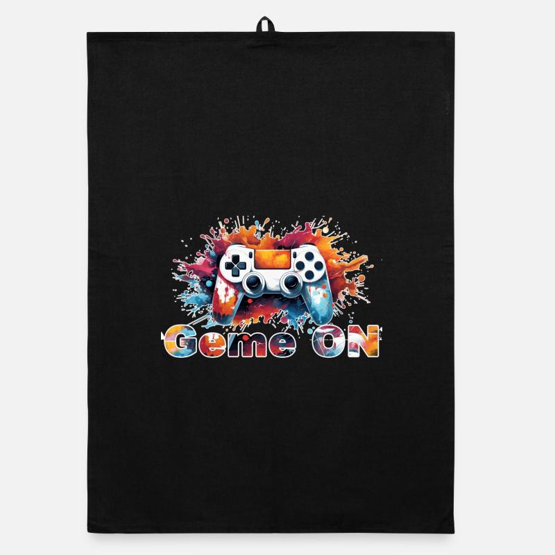 Controller GameON - Organic Geschirrtuch - Schwarz