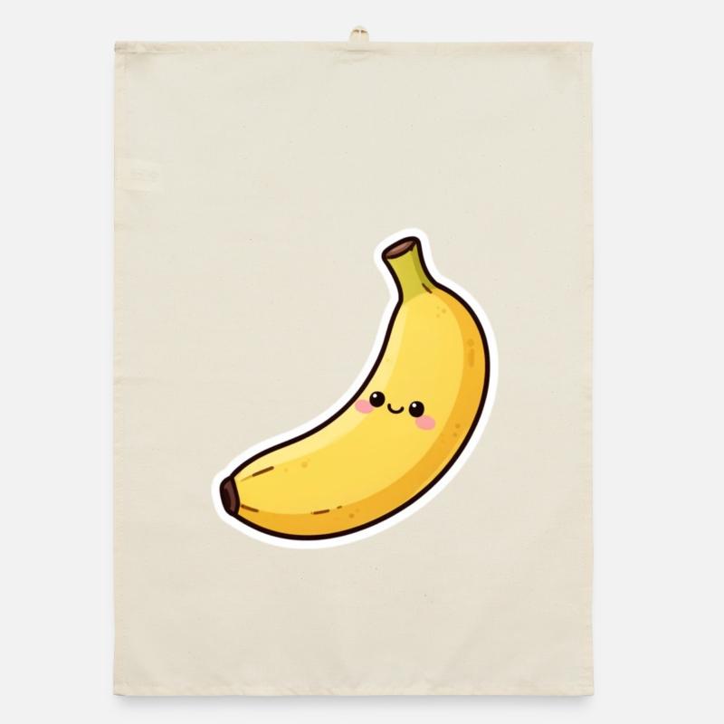 Kawaii Banane Geschenk Organic Geschirrtuch
