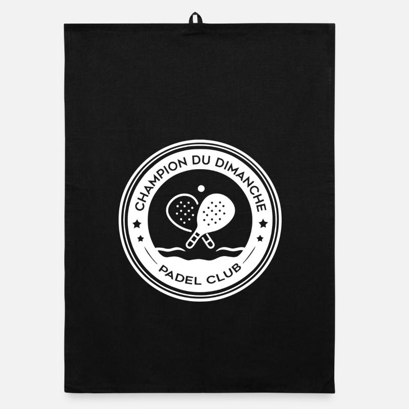 Champion Du Dimanche Padel Badge Torchon bio