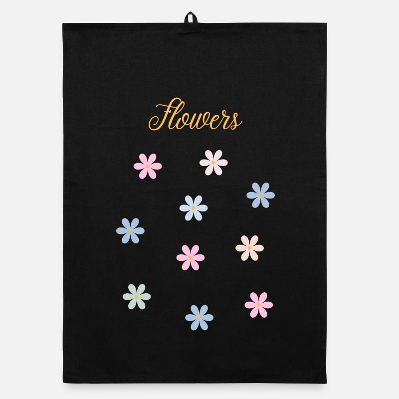 Pastel Blossom Magic: Elegant Floral Design Organic dish towel