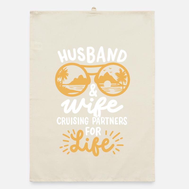 Ehemann Ehefrau Kreuzfahrt Organic Geschirrtuch