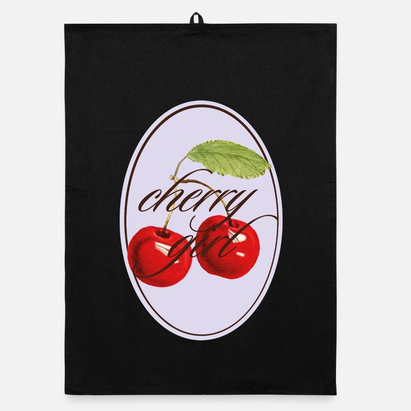 Cherry Girl Vintagelook Organic Geschirrtuch