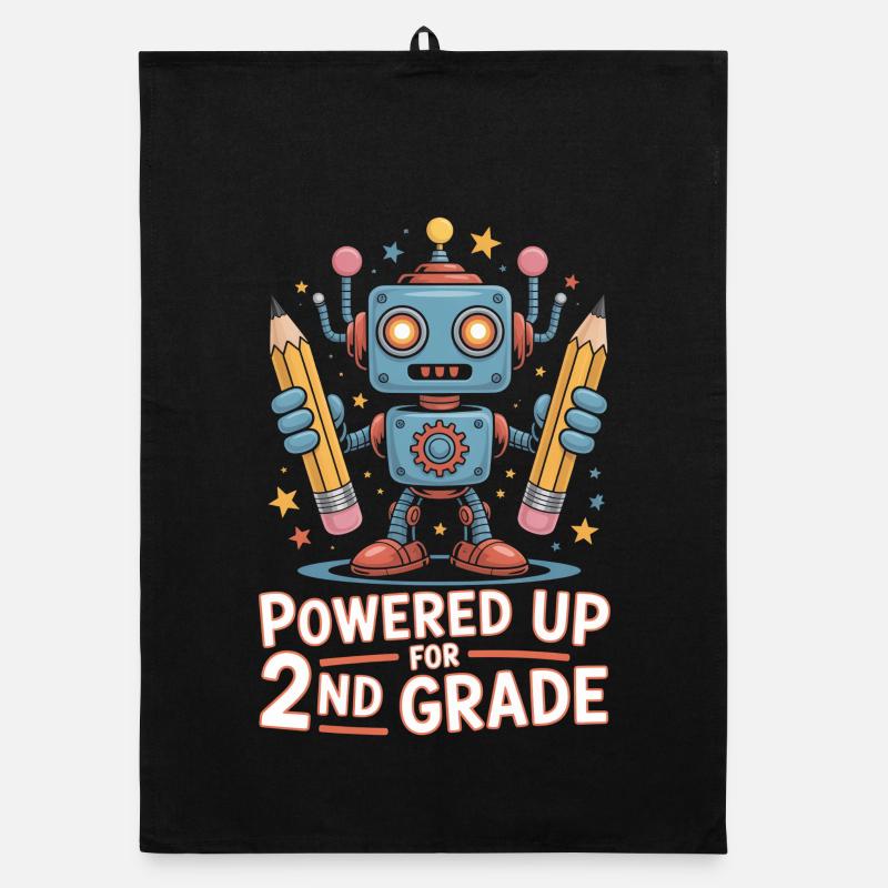 Mis sous tension pour le robot de démarrage de l’école de 2e année Torchon bio