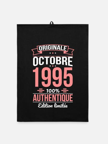 30th Anniversary - Original - October 1995 - Organic dish towel - black - Front