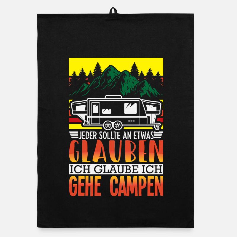 Camper Camping Caravane Dicton Torchon bio