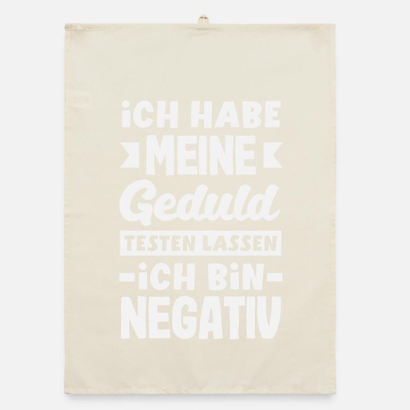 Patience tested – I'm negative Organic dish towel