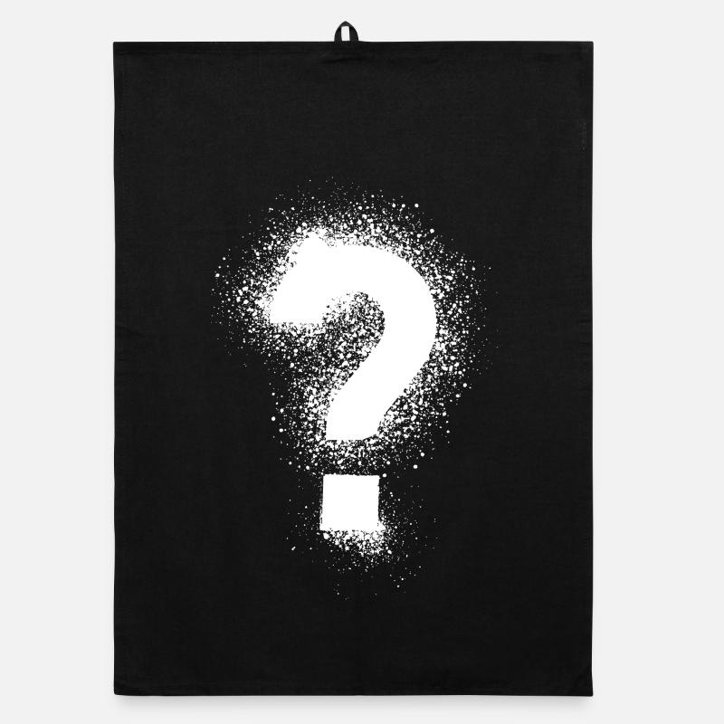 question mark Organic dish towel