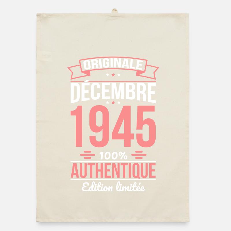 80. Jahrestag - Original - Dezember 1945 Organic Geschirrtuch