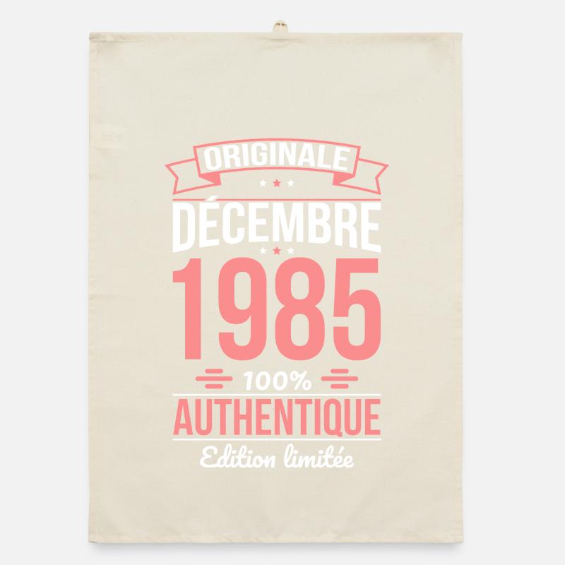 Anniversaire 40 ans - Originale - Décembre 1985 Torchon bio