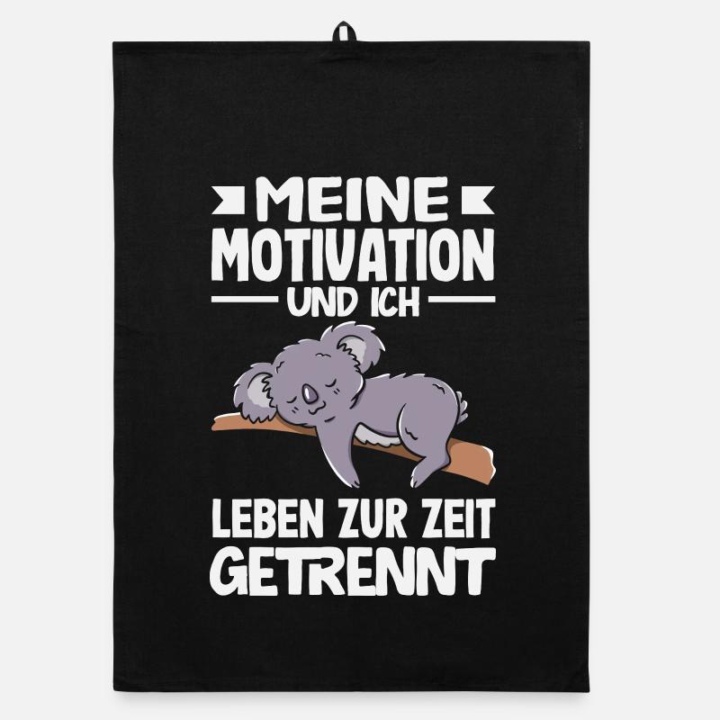 Ma motivation et moi - actuellement séparés Torchon bio