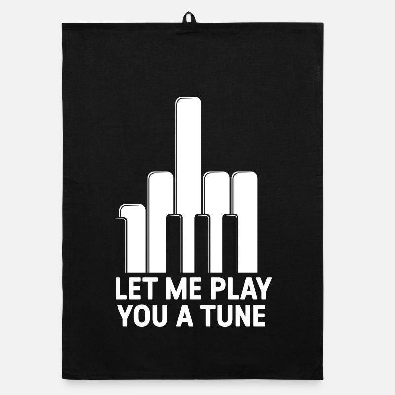 Laisse-moi te jouer un air de clavier de piano Torchon bio