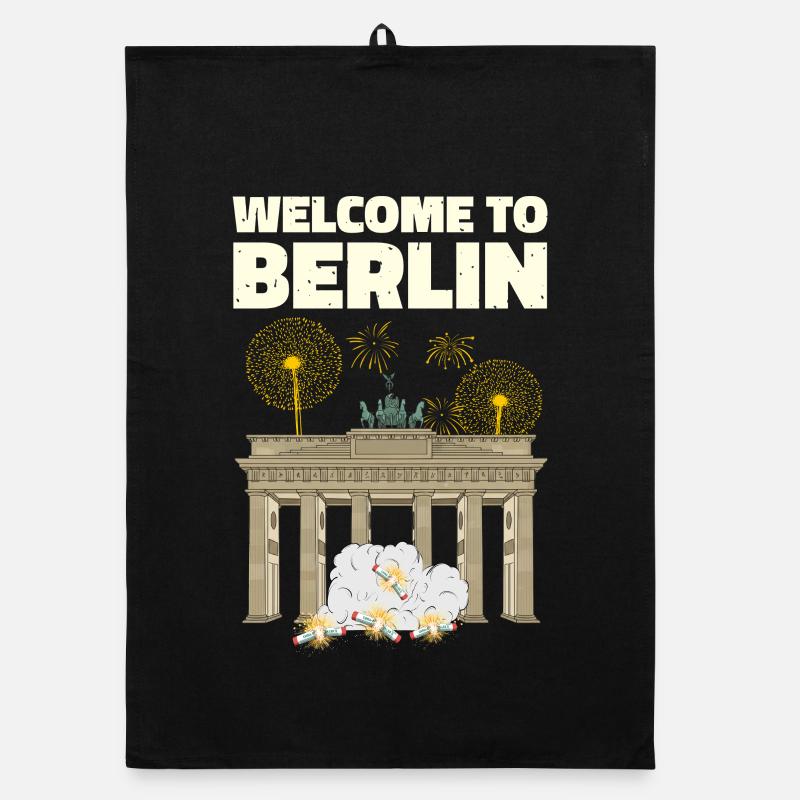 Welcome To Berlin Silvester Organic Geschirrtuch