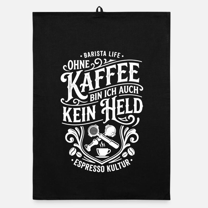 Kaffeehelden Barista Spruch Organic Geschirrtuch