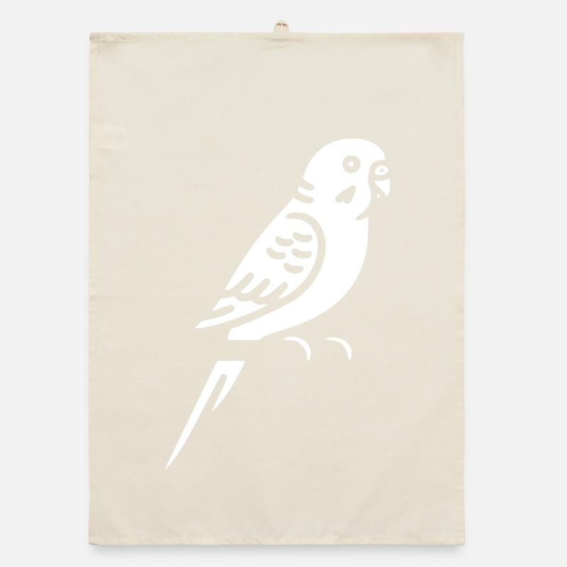 Budgie Bird Pet Vector Organic dish towel