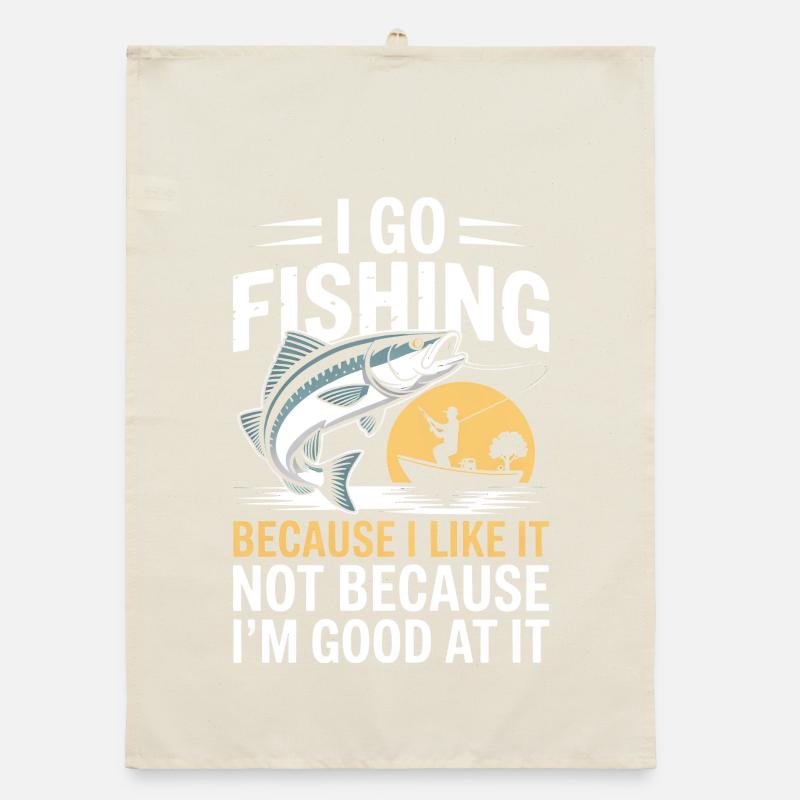 Je vais à la pêche : parce que j’aime ça Torchon bio