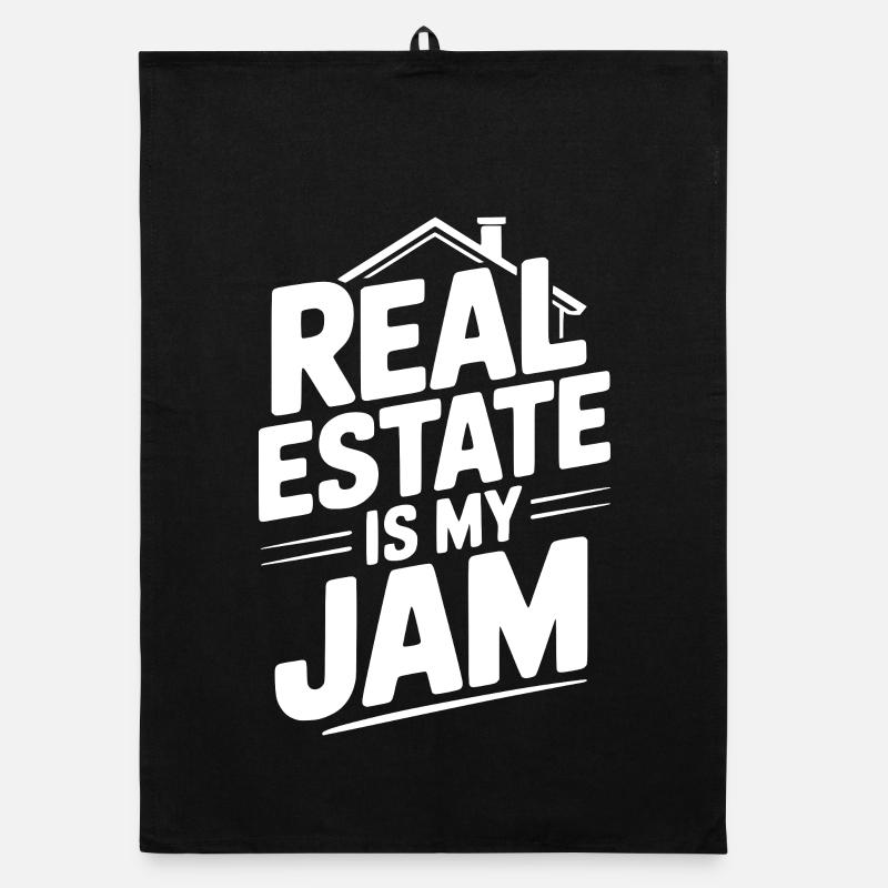 Immobilien sind mein Ding Organic Geschirrtuch