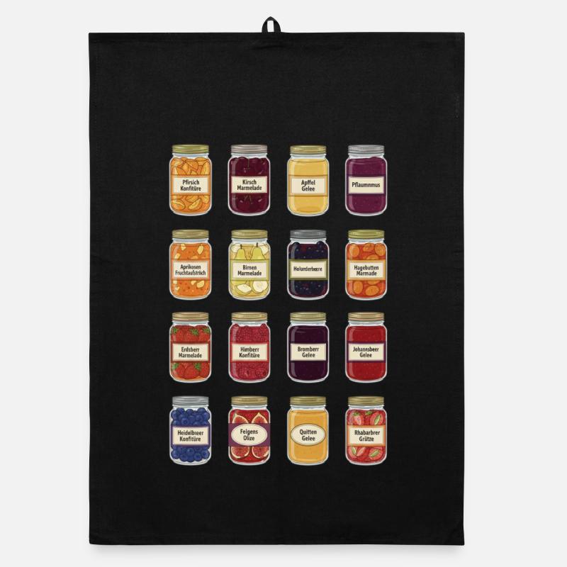 Confiture dans un bocal Torchon bio