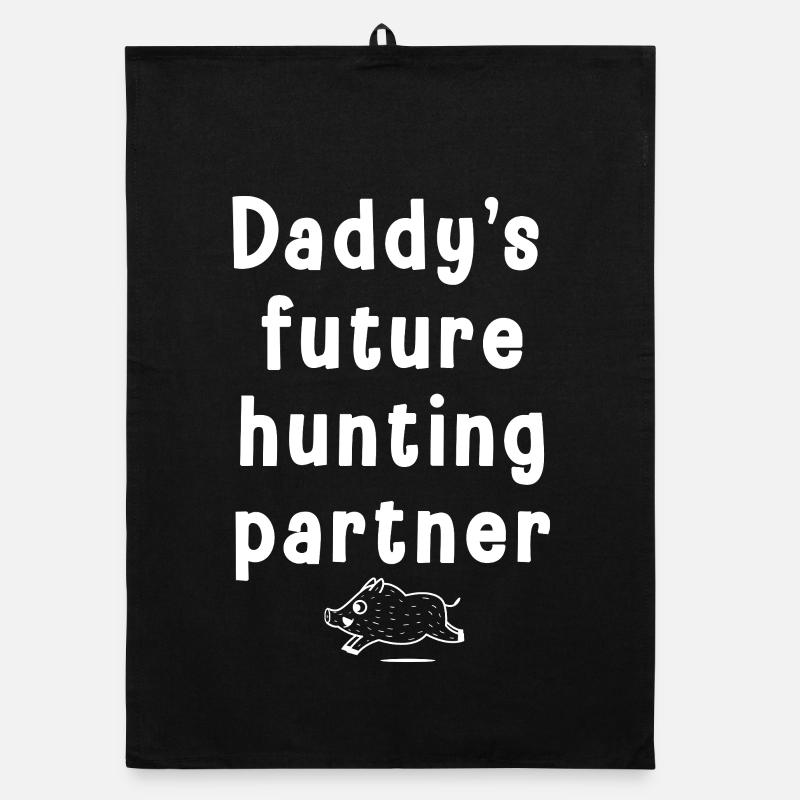 futur  partenaire de chasse de papa-bébé chasseur Torchon bio