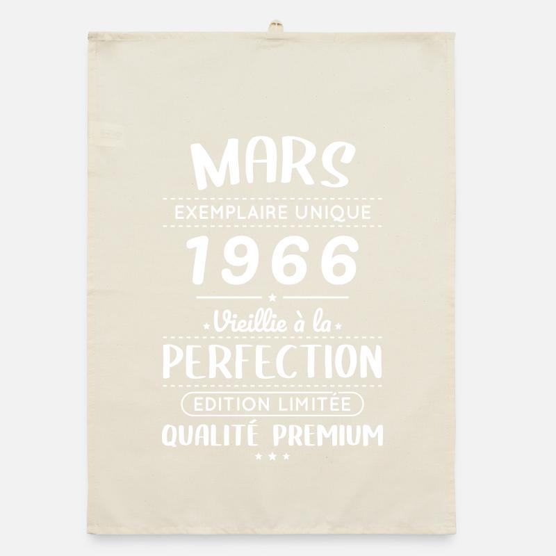 60-jähriges Jubiläum – März 1966 Perfektion Organic Geschirrtuch