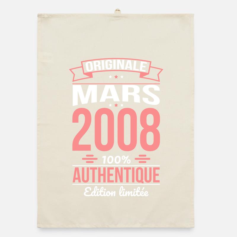 Anniversaire 18 ans - Originale - Mars 2008 Torchon bio