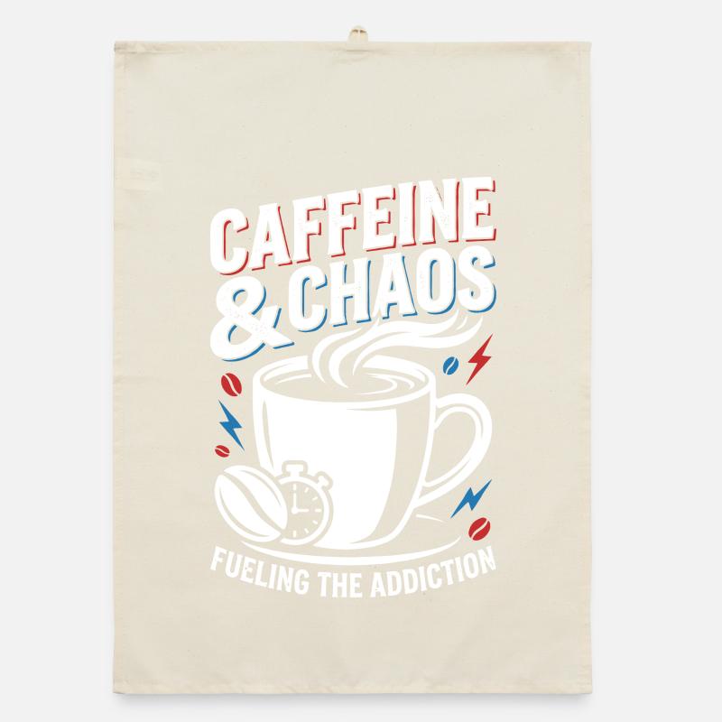 Kaffee Chaos Organic Geschirrtuch
