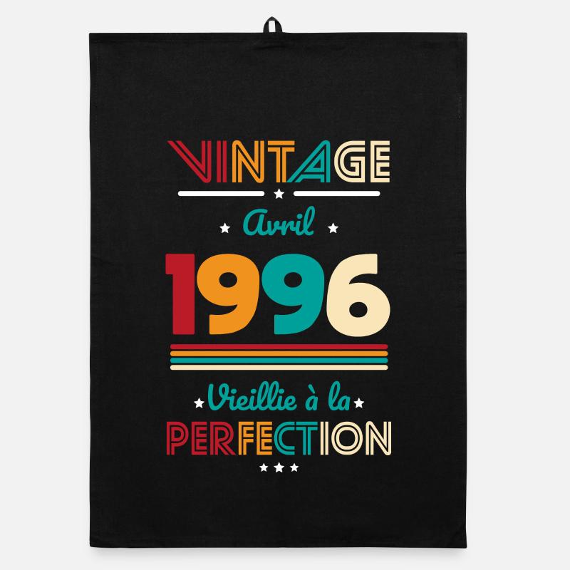 30 Years Anniversary - Vintage - April 1996 Organic dish towel