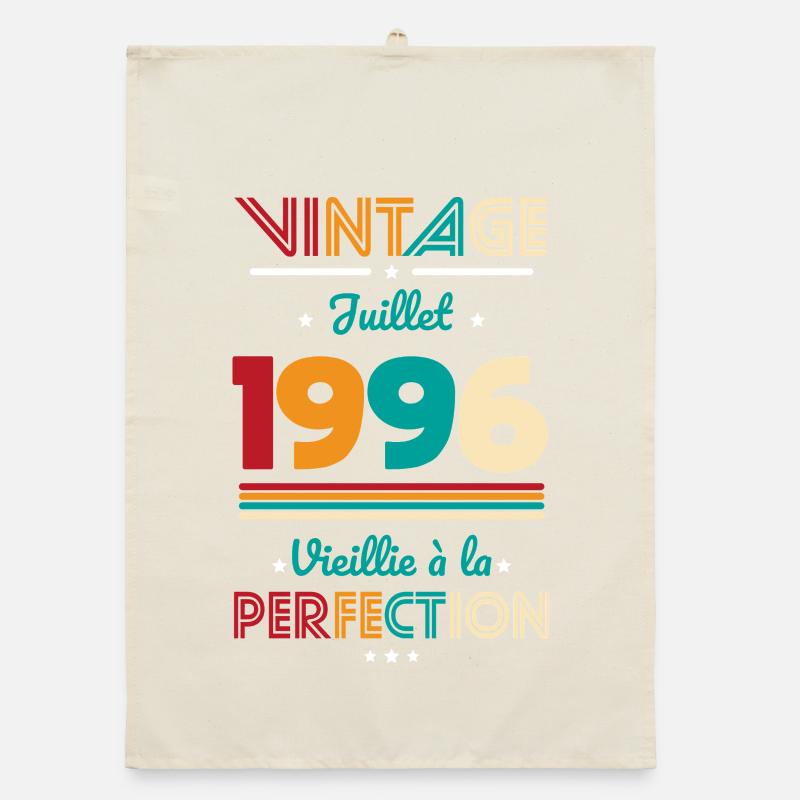 Anniversaire 30 ans - Vintage - Juillet 1996 Torchon bio