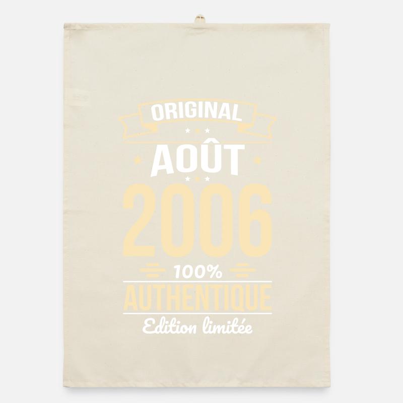 Anniversaire 20 ans - Original - Août 2006 Torchon bio