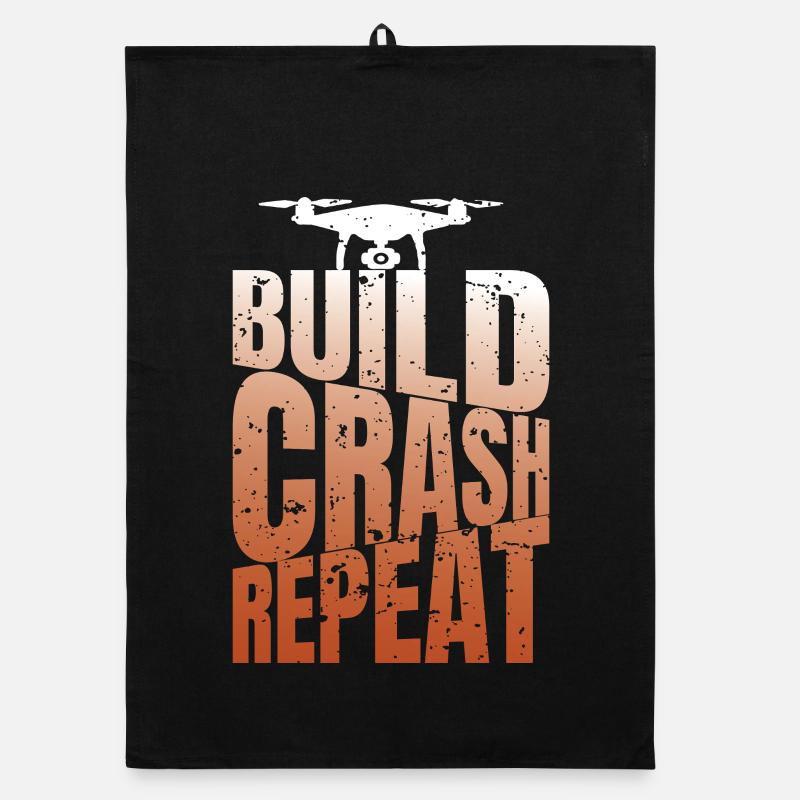 Quadrocopter FPV Drone Copter Pilot RC Flieger Organic Geschirrtuch