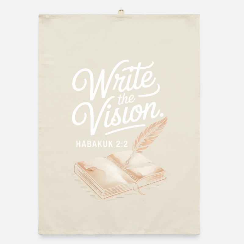 Write the Vision Bible Art Organic dish towel