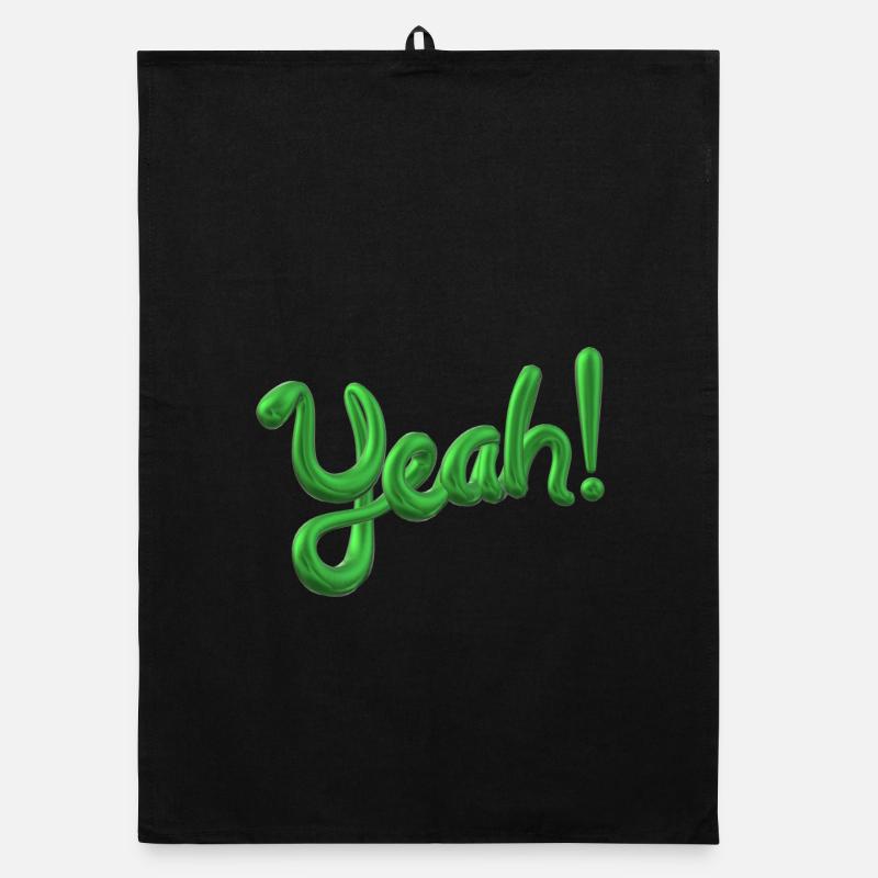 Yeah ✅ Bin motiviert! Yes-Funktion Design Torchon bio