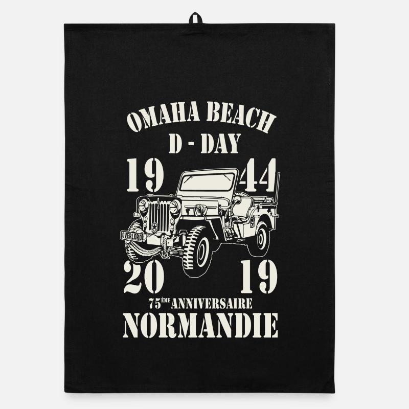 Omaha Beach D-Day 1944 - 2019 Torchon bio