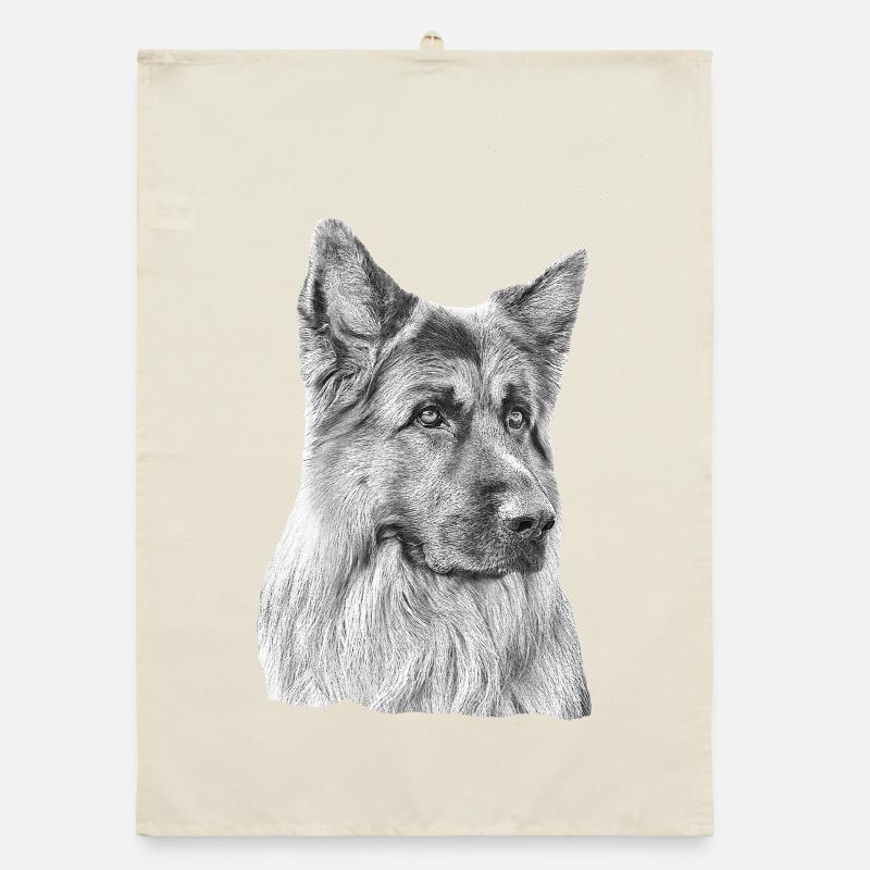 Altdeutscher Schäferhund Deutscher Schäferhund Organic Geschirrtuch