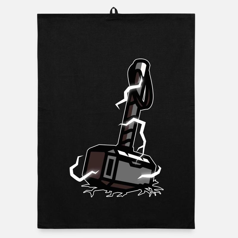 Thors Hammer Wikinger Odins Sohn Thor Vikings Organic Geschirrtuch