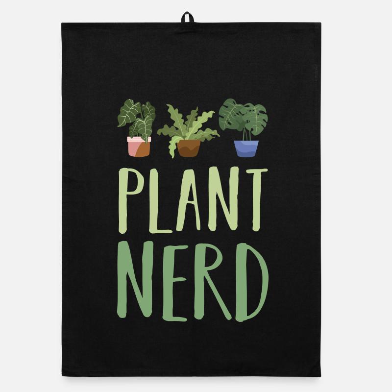 Plantes Végétales - Torchon bio - noir