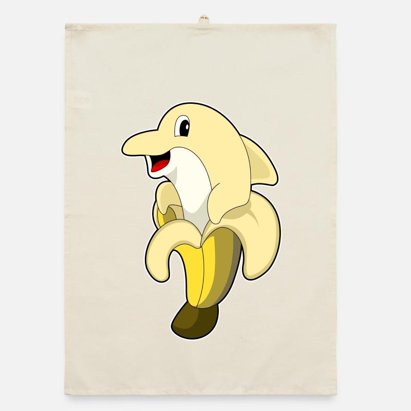 Delfin Banane Organic Geschirrtuch